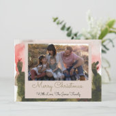 Watercolor Kerstkaart Woestijn (Staand voorkant)