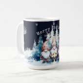 Watercolor Kerstkabouters Koffiemok (Voorkant links)