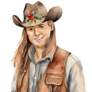 Watercolor Kerstkrans Feestdagenkaart