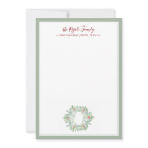 Watercolor Kerstkrans Huisverwarmingsgeschenk