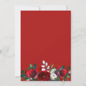 Watercolor Kerstkrans Kerstfeest Feestje Kaart (Achterkant)