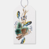 Watercolor Kerstlantaarn Cadeaulabel (Achterkant)