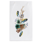Watercolor Kerstlantaarn Klein Cadeauzakje (Achterkant)