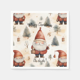 Watercolor Kerstman 2 - Servet