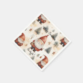 Watercolor Kerstman 2 - Servet (Hoek)