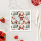 Watercolor Kerstman 3 - Papier Servet (Insitu)