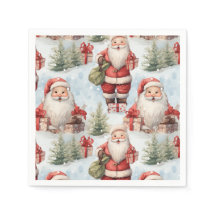 Watercolor Kerstman 3 - Papier