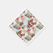Watercolor Kerstman 3 - Papier Servet (Hoek)
