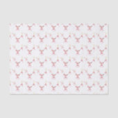 Watercolor Kerstman Kerst Cocktail Feest Tissuepapier (Voorkant)