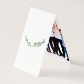 Watercolor Kerstmis Foto Kaart (Achterkant)