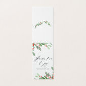 Watercolor Kerstmis Foto Kaart (Buitenkant ongevouwen)