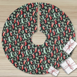 Watercolor Kerstmis Kerstboom Rok