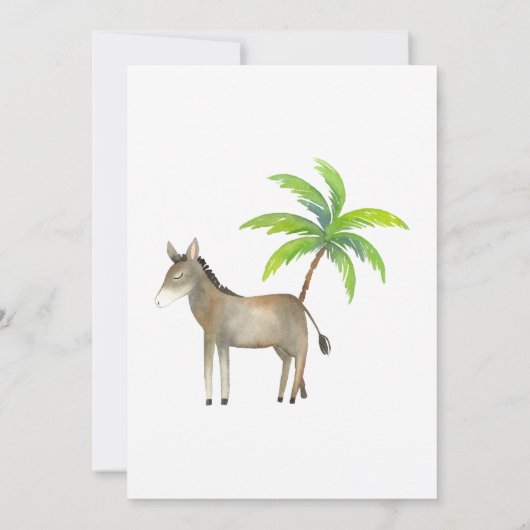 Watercolor Kerstmis Kerstfeest Kaart (Achterkant)