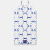 Watercolor Kerstmis of Trouwklokjes Cadeaulabel (Achterkant)