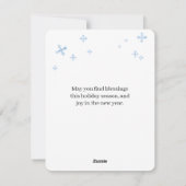 Watercolor Kerststal Prettig Kerstfeest Feestdagenkaart (Achterkant)