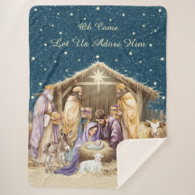 Watercolor Kerststal
