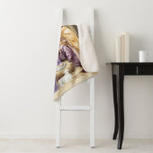 Watercolor Kerststal Sherpa Deken (In situ)
