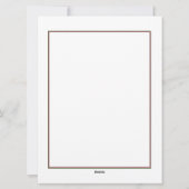 Watercolor kerstster kerst lege briefpapier feestdagenkaart (Achterkant)