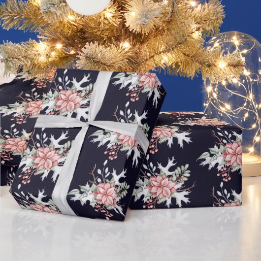 Watercolor kerstster verpakkings papier (Feestdagen)