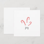 Watercolor Kerststokken Briefkaart (Voorkant / Achterkant)