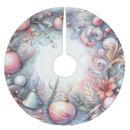 Watercolor Kerstvakantie Ontwerp Kerstboom Rok