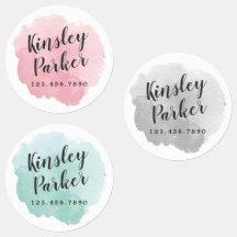 Watercolor Kids Naam Waterdicht 