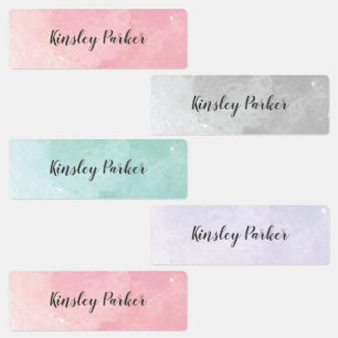 Watercolor Kids Waterproof Naam Labels