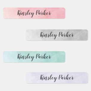 Watercolor Kids Waterproof Naam Labels