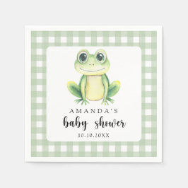 Watercolor Kikker Baby Shower Servet