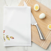 Watercolor kitchen tea towel barberry theedoek (Quarter Fold)
