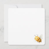 Watercolor kitten with flowers kaart (Achterkant)