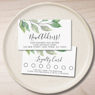 Watercolor Klant Klantenkaartje