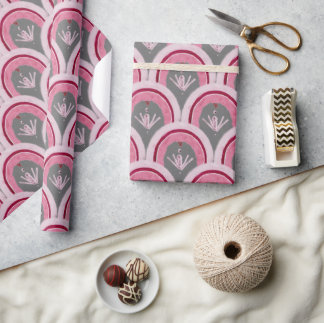 Watercolor Klassiek Roze Handgetekend Cadeaupapier