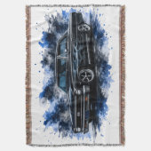 Watercolor Klassieke Auto Werpdeken Deken (Voorkant Verticaal)