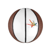 Watercolor klassieke balletdanseres basketbal (Verticaal)