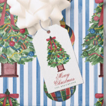 Watercolor Klassieke Boog Kerstboom
