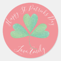 Watercolor Klaver St. Patrick's Day Behandeling Ro