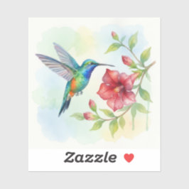 Watercolor Kleine Kolibrie Sticker