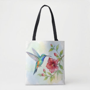 Watercolor Kleine Kolibrie Tote Bag