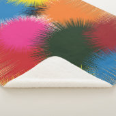 Watercolor Kleuren Sherpa Dekbed Deken (3/4)
