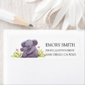 Watercolor Koala Familie Etiket (Insitu)