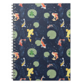 Watercolor Koi Fish Pond Seamless Pattern Notitieboek (Voorkant)