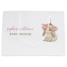 Watercolor Konijn Baby Shower 