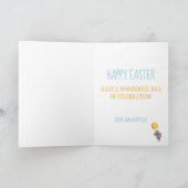 WATERCOLOR KONIJN PASEN FEESTDAGEN KAART (Binnen)