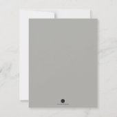 Watercolor Konijn Persoonlijke Briefpapier Notitiekaartje (Achterkant)