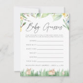 Watercolor Konijnen Baby Shower Raadspel (Voorkant)
