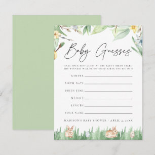 Watercolor Konijnen Baby Shower Raadspel