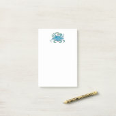 Watercolor Krab Post-it Post-it® Notes (Op bureau)