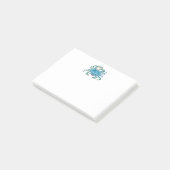 Watercolor krab post-it post-it® notes (Schuin)