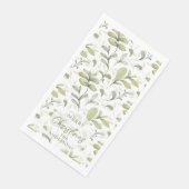 Watercolor Kranberrytakken Custom Kerstmis Servet (Hoek)